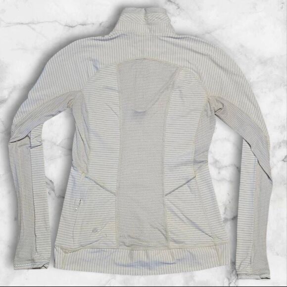 Lululemon Size 6 Stripe Run For Gold Quarter Zip - Picture 2 of 5